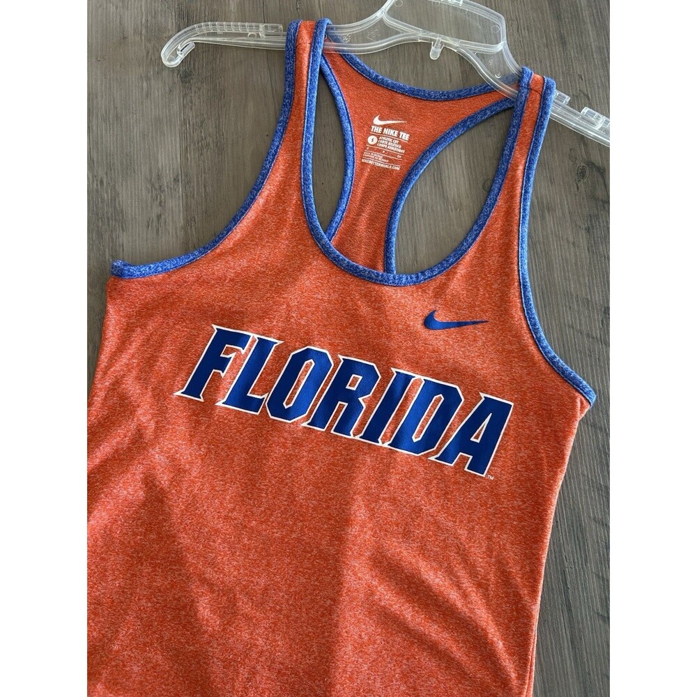 University Of Florida Gators Nike Tee Tank Top Womens Athletic Cut Orange Size S